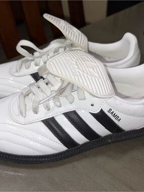 adidas Samba White and Black Low-Top Sneakers